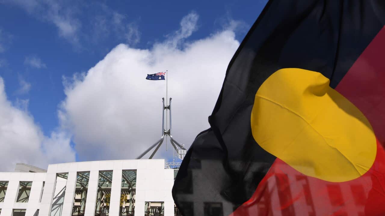 Aboriginal Flag flown outside parliament house