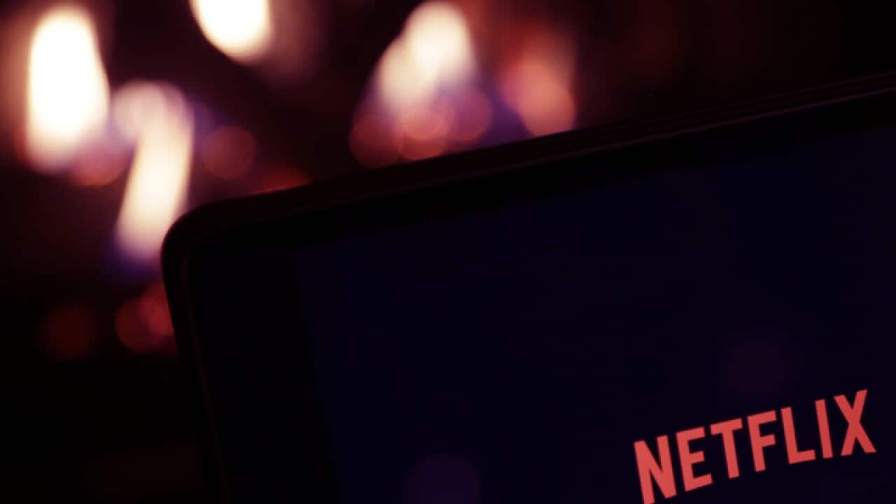 Netflix on a tablet