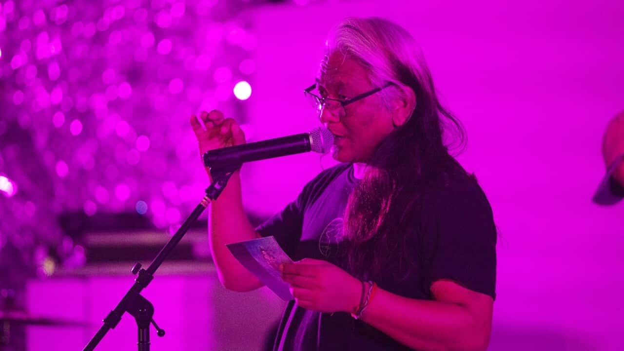 Tenzin Choeygal performing Songs From the Bardo in Brisbane