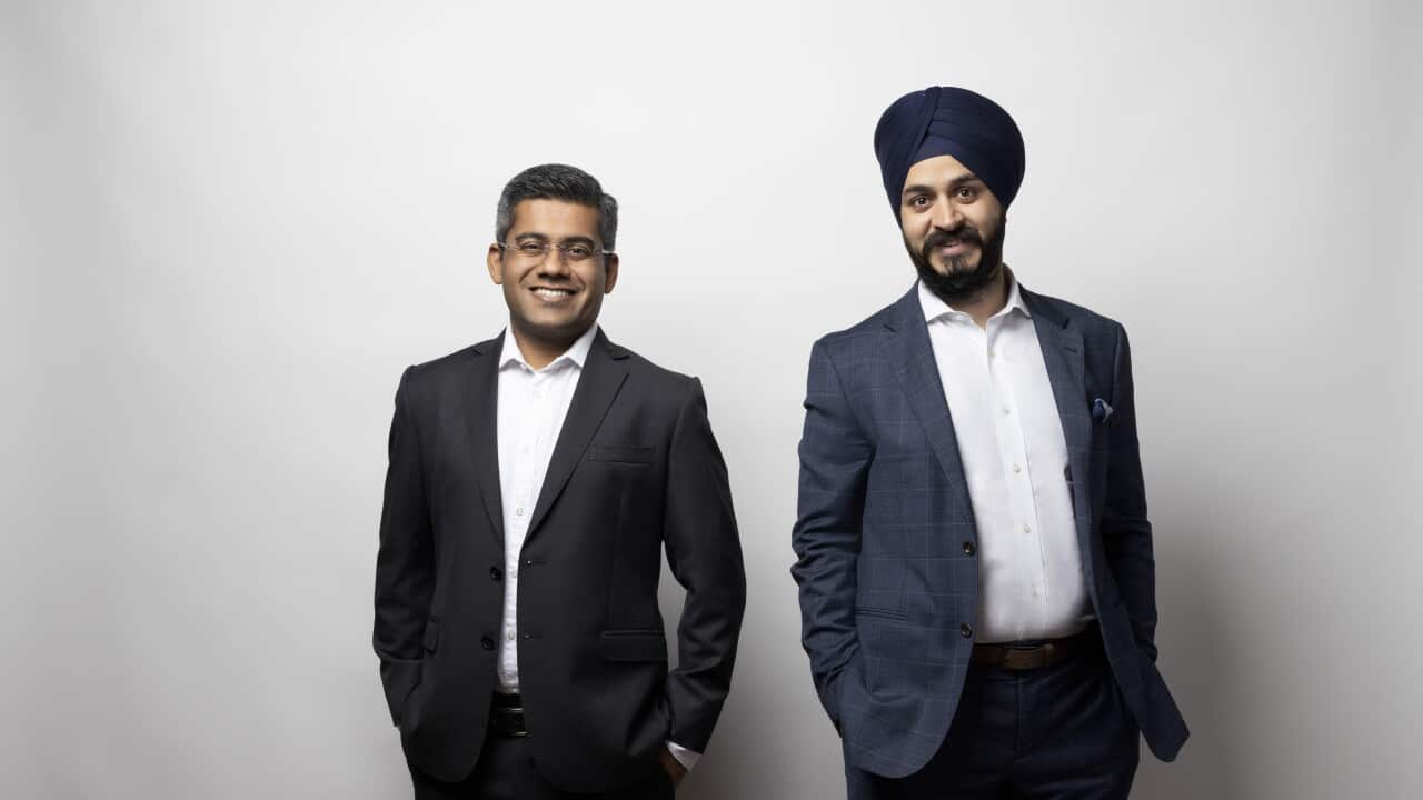 Dr. Anuj Gupta and Mannu Kala (left to right).