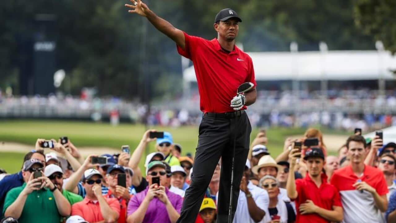 US golfer Tiger Woods