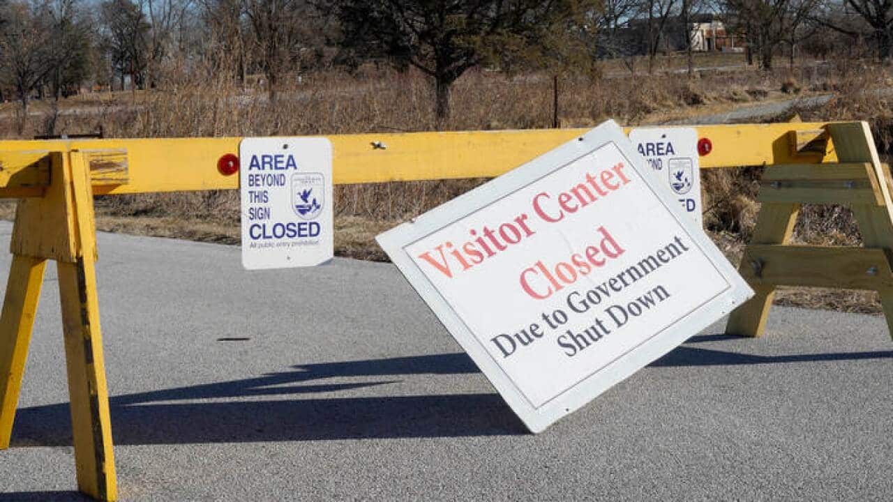 The visitor centre at the DeSoto National Wildlife Refuge in Missouri Valley, Iowa, is closed due to the partial government shutdown