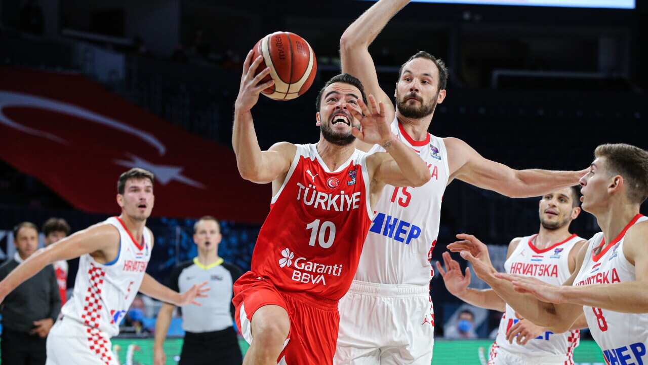 Qualifiers Group D match between Turkey and Croatia at Sinan Erdem Sports Hall in Istanbul, Turkey on November 27, 2020