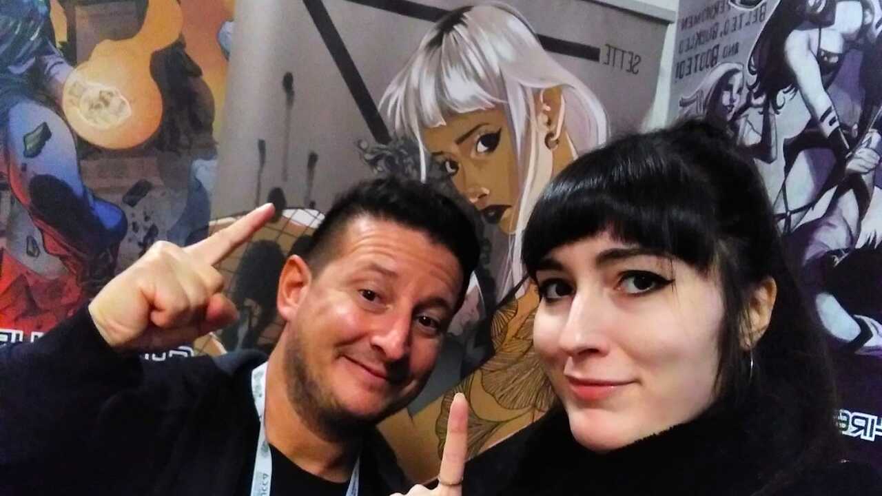 Fabrizio Capigatti and Martina Fari at Lucca Comics