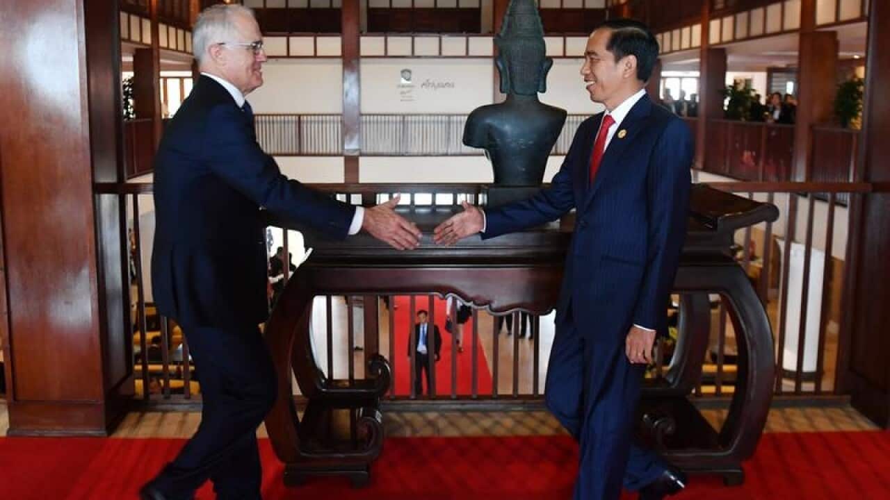 Malcolm Turnbull and President Joko Widodo