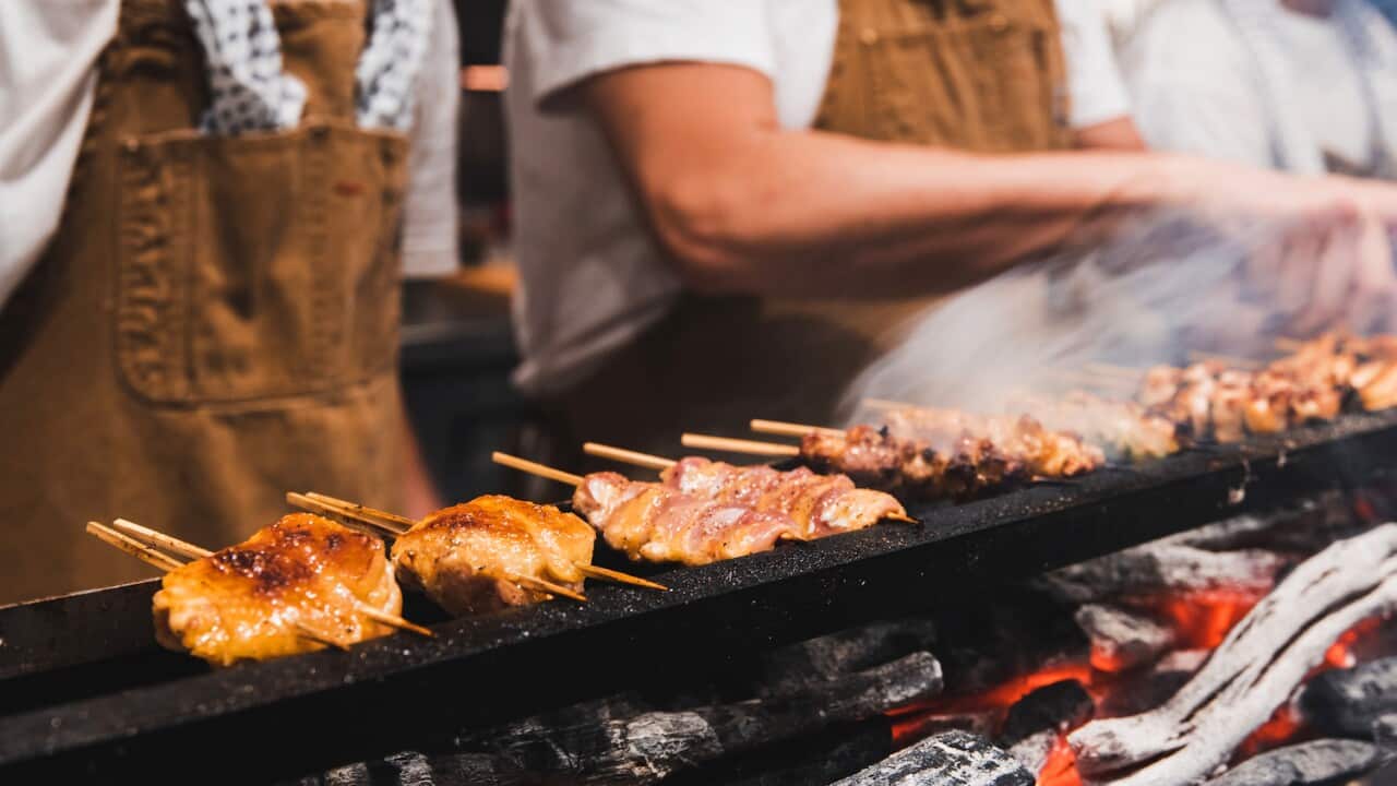 Matt Abergel is coming from Hong Kong for the event – and he's bringing his yakitori grills.