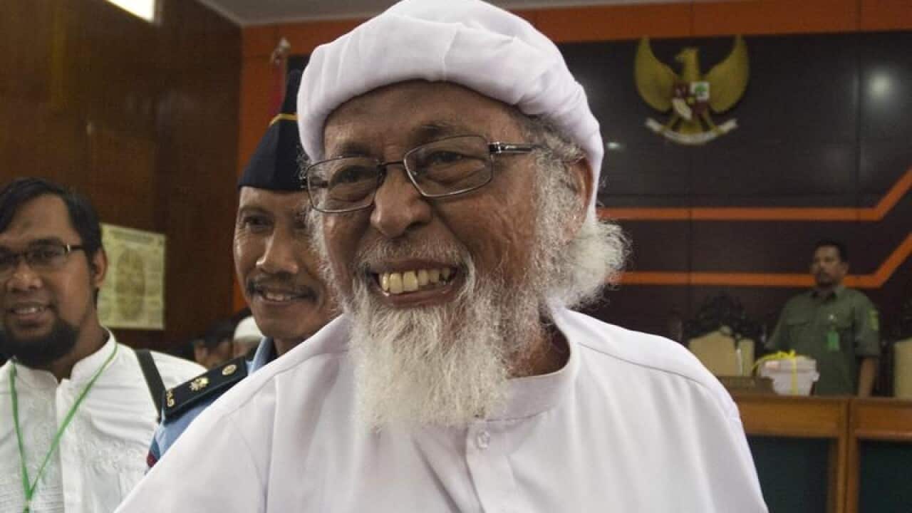 A file image of radical cleric Abu Bakar Bashir