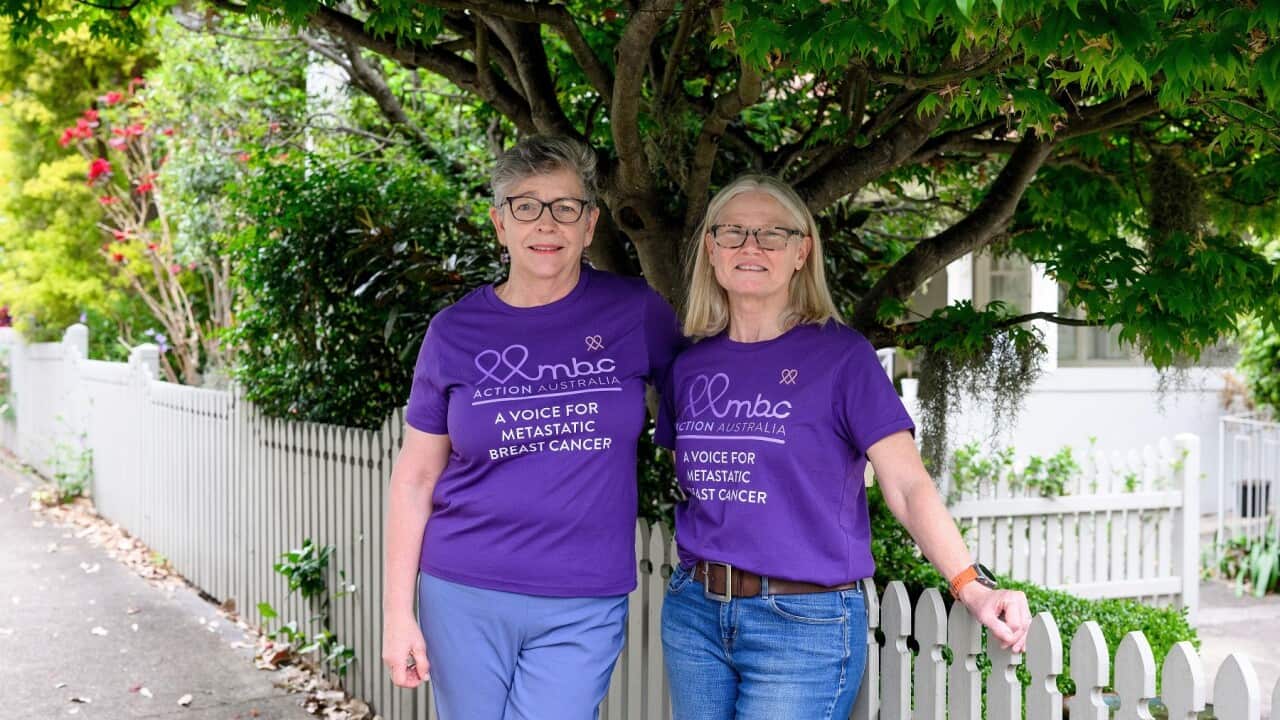 thumbnail_Oncologist Fran Boyle (L), and Founder of Metastatic Breast Cancer Action Australia, Dr Andrea Smith (R) (AAP).jpg