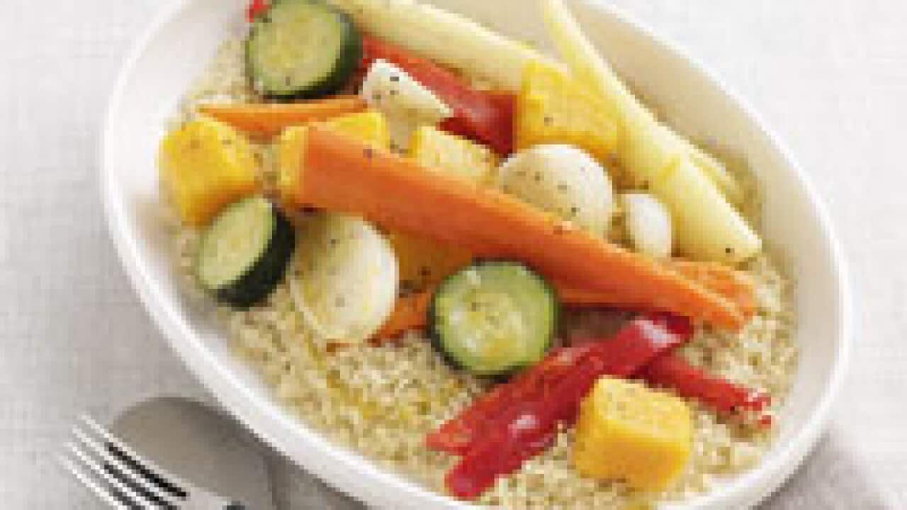 Couscous with cumin-spiced vegetables