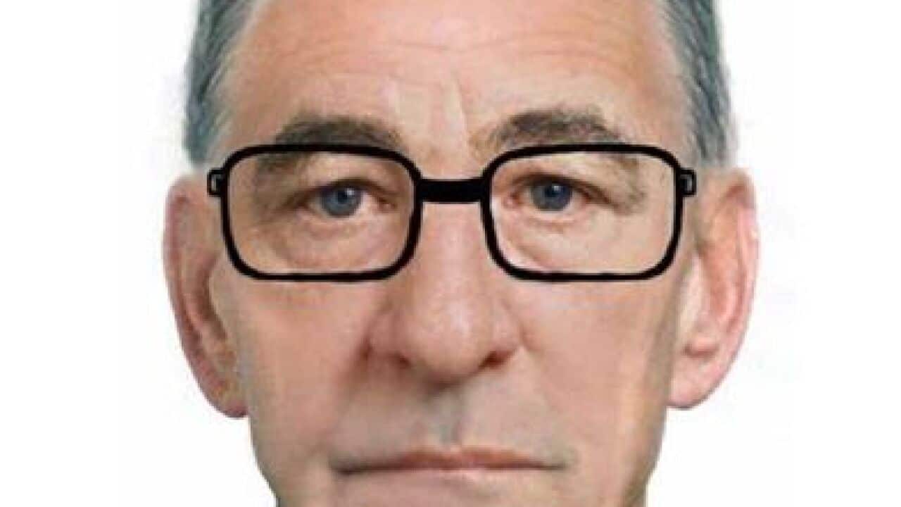 An artist's impression of the man being sought by police