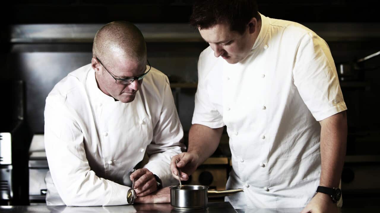 Heston Blumenthal and Ashley Palmer-Watts
