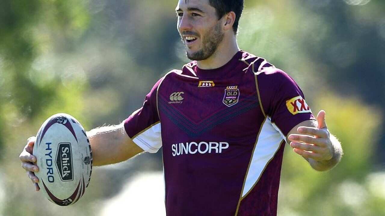 Ben Hunt during Queensland State of Origin training