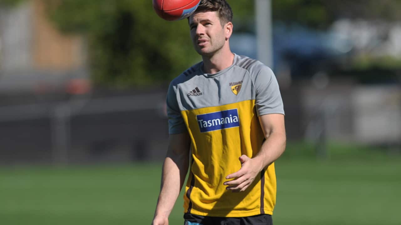 Former Hawthorn midfielder Jonathan Simpkin