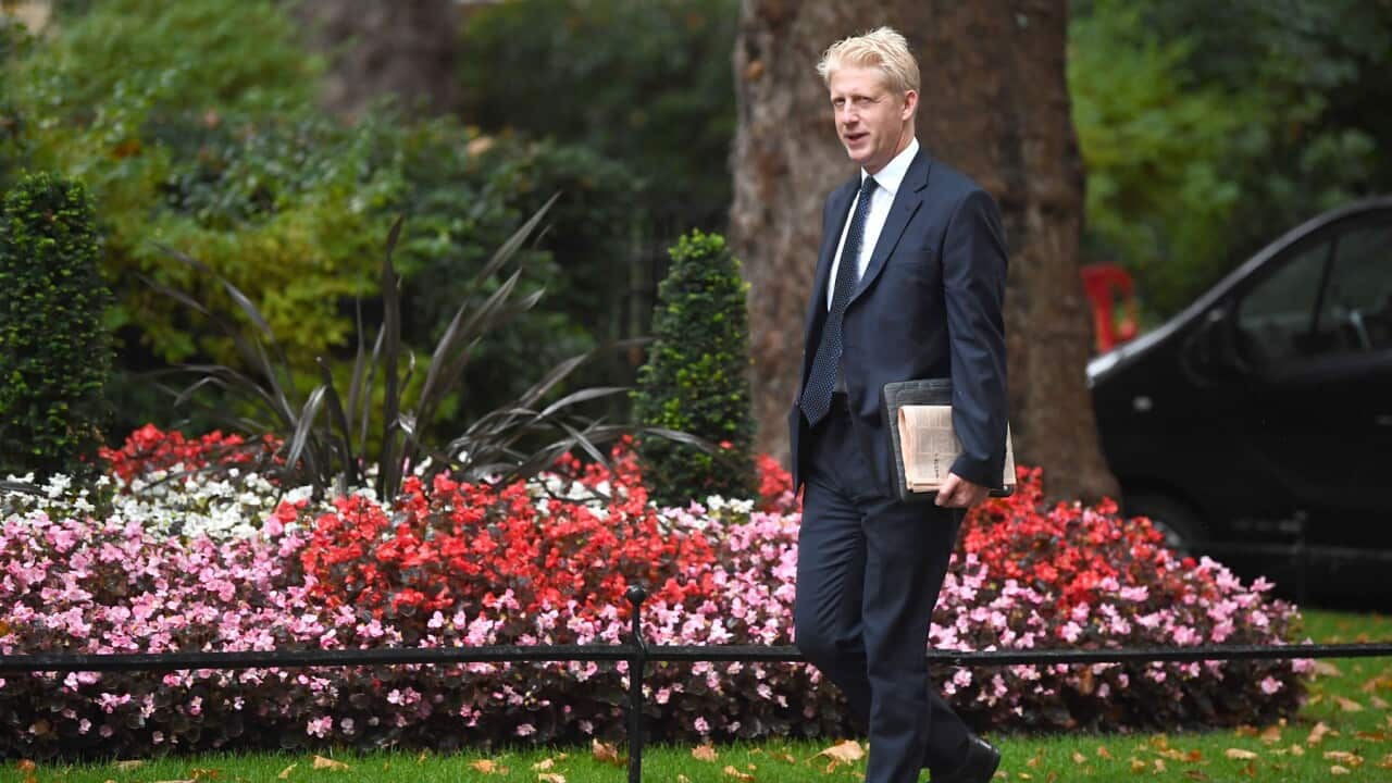 File photo of the UK Prime Minister's brother Jo Johnson who has announced he is quitting politics