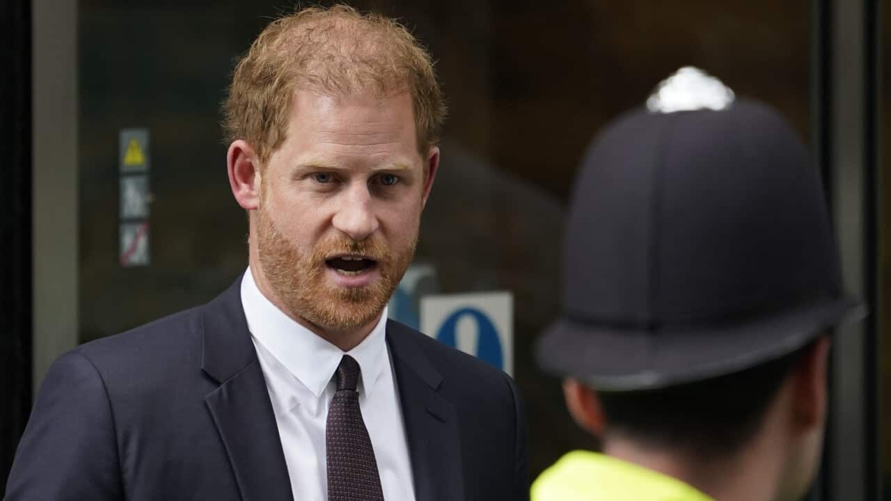 Prince Harry leaves the High Court after giving evidence in London