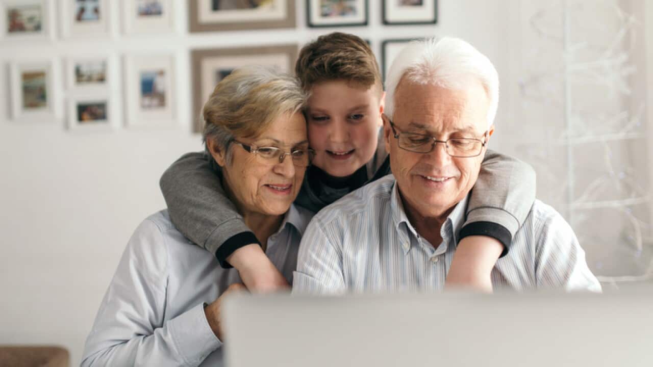 Seniors paying bills
