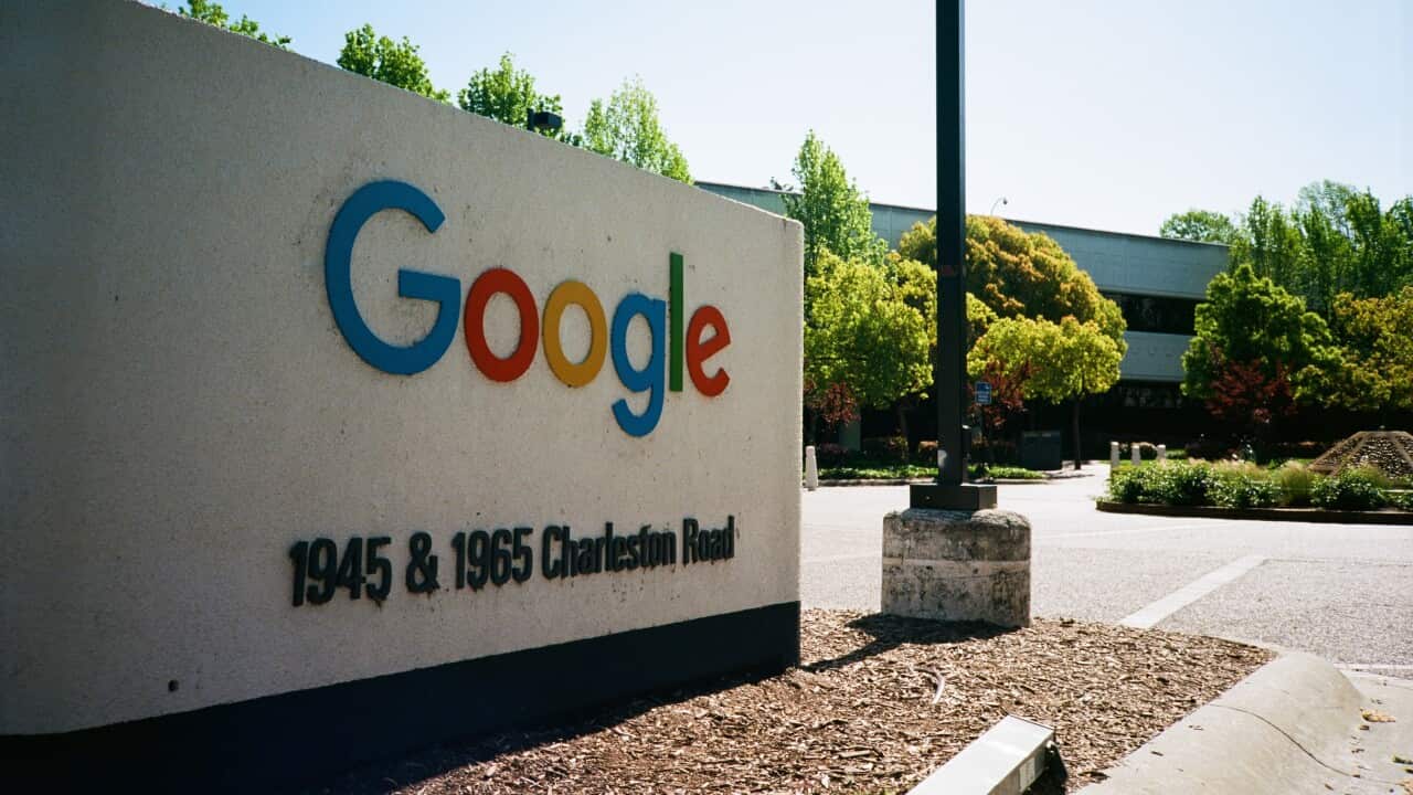 The Silicon Valley headquarters of search engine and technology company Google Inc in Mountain View, California.
