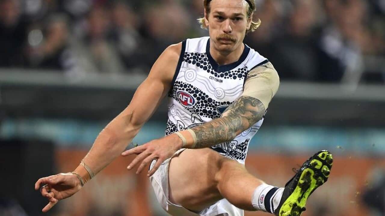 Geelong Cats player Tom Stewart