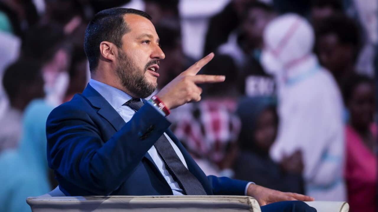 Italian interior minister Matteo Salvini