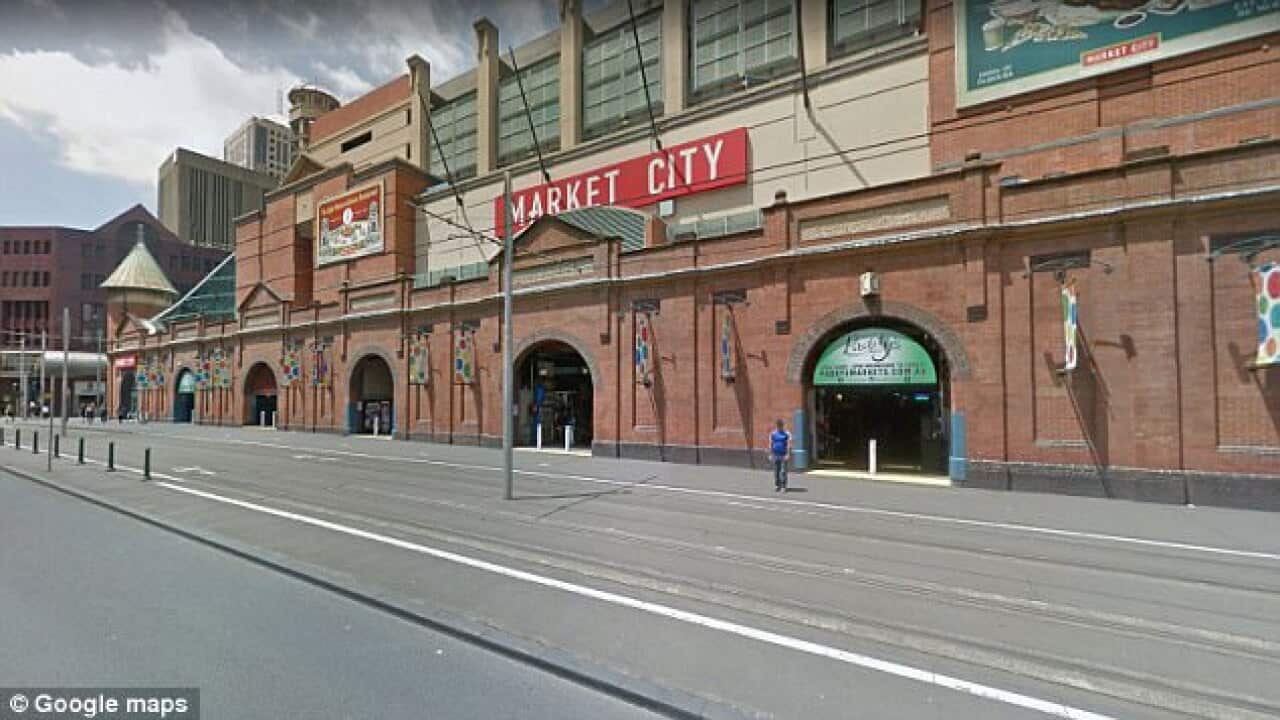 Witnesses allegedly noticed the man try to lure the toddler away from the marketplace (pictured) before stepping in and calling security to detain him.