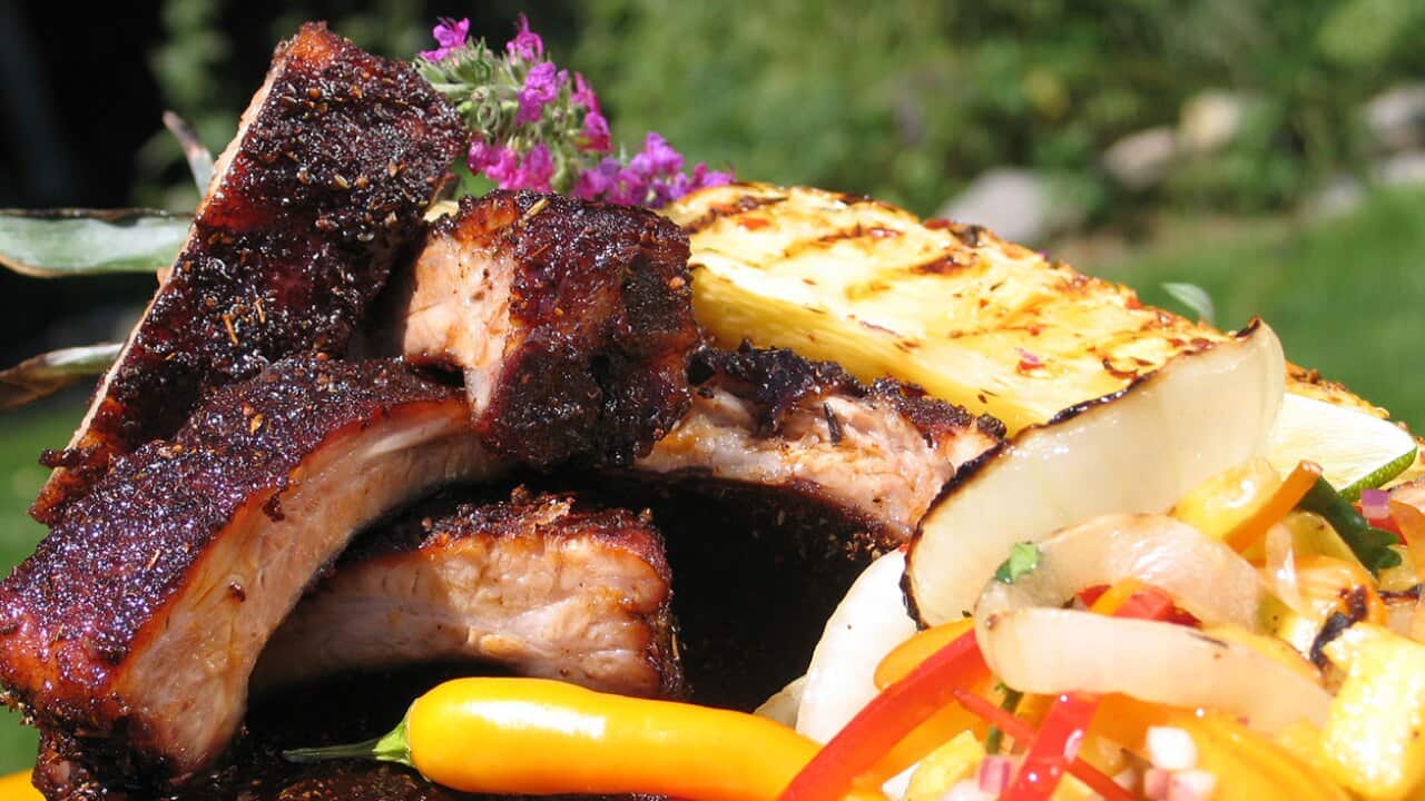 Tex Mex pork ribs with pineapple