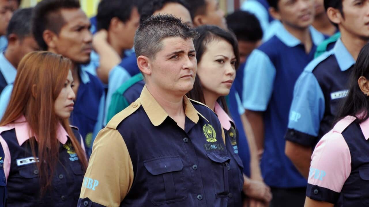 A file image of Renae Lawrence inside Balis Kerobokan jail.