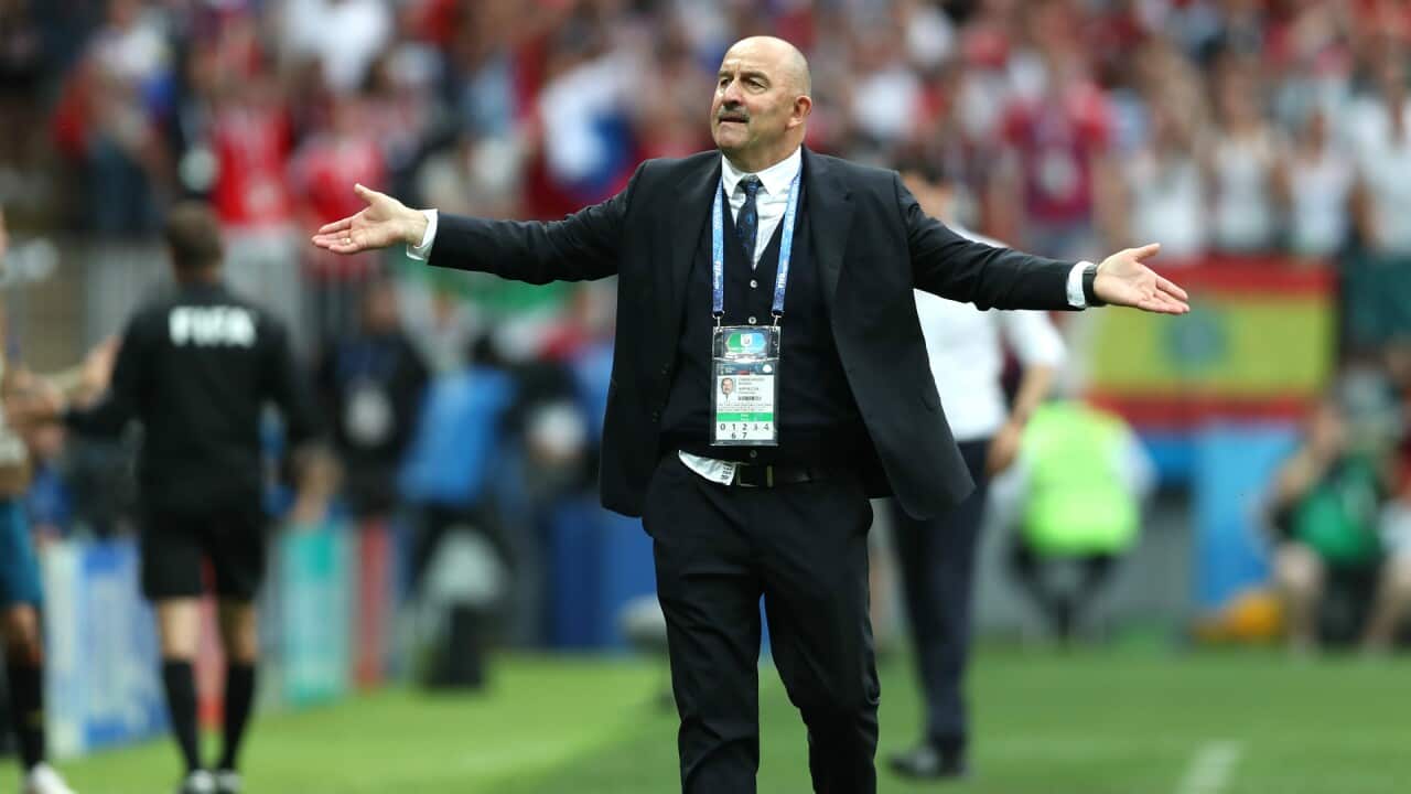 Russian team coach Stanislav Cherchesov