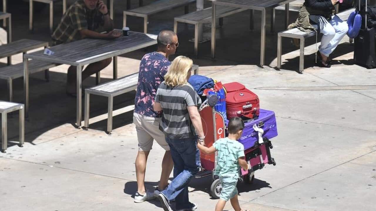 passengers at sydney airport