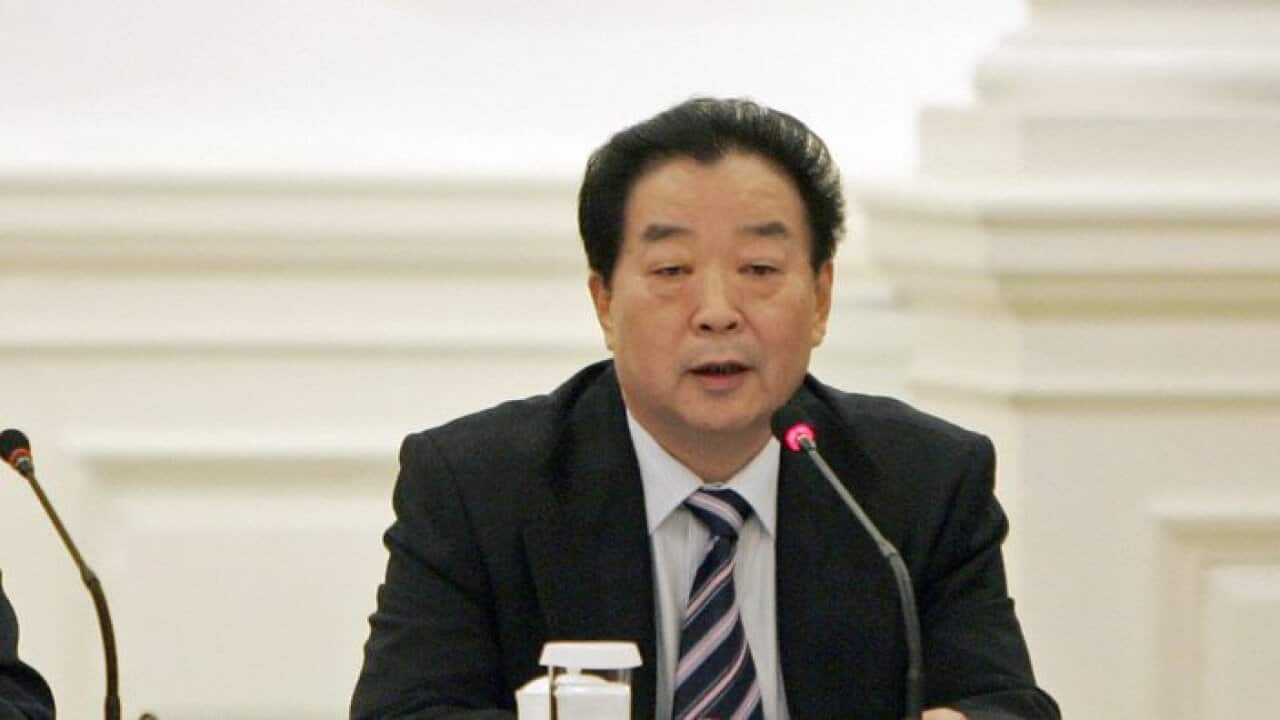 Qiao Xiaoyang attends a forum at the Government House in Hong Kong, 29 December 2007