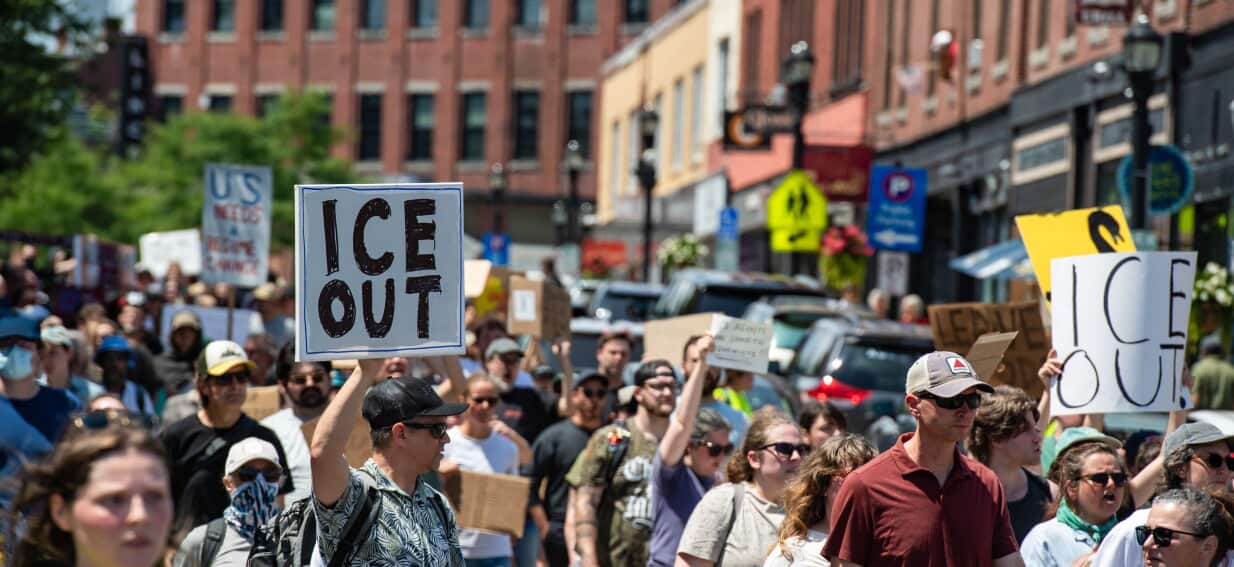 Protests break out in US after man killed by ICE agents