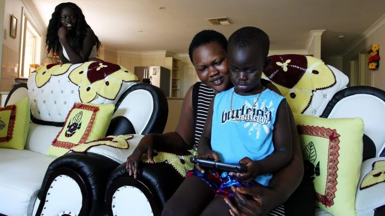 The Manyang family in Tamworth, Australia. With an estimated population around 43,000, the city plays host to over 80 different nationalities.