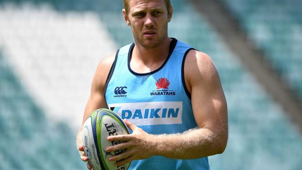 A file image of NSW Waratahs player Tom Staniforth in action.