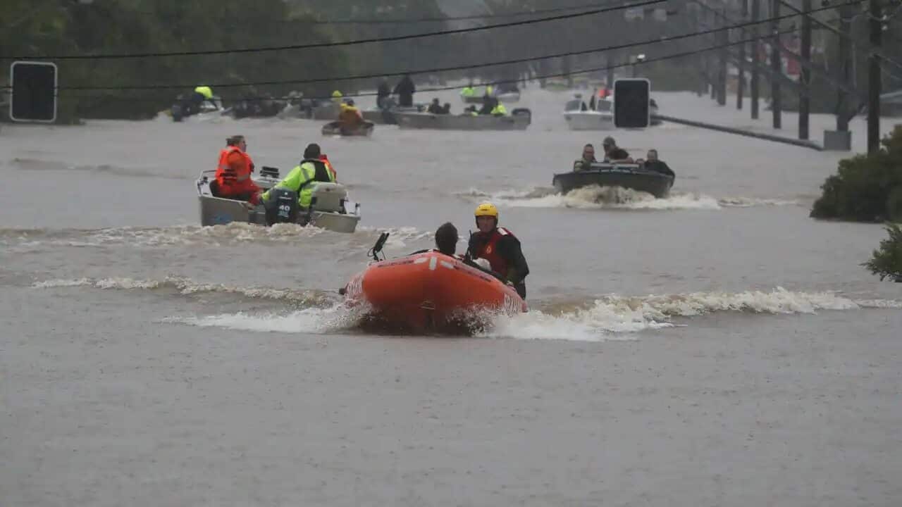 Flooding occurs in the town of Lismore, northeastern New South Wales, Monday, 28 February, 2022.