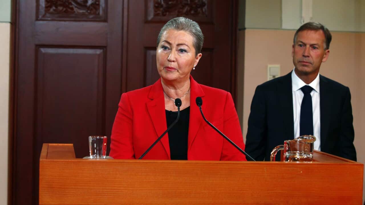 Kaci Kullmann Five, head of the Norwegian Nobel Committee, announces the winner of 2015 Nobel peace prize during a press conference in Oslo, Norway, October 9, 2015. The Norwegian Nobel Committee announced that the 2015 Nobel Peace Prize was awarded to th