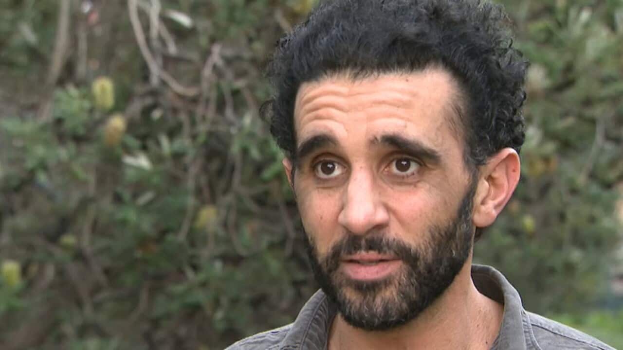 Actor Hazem Shammas talks to SBS News.