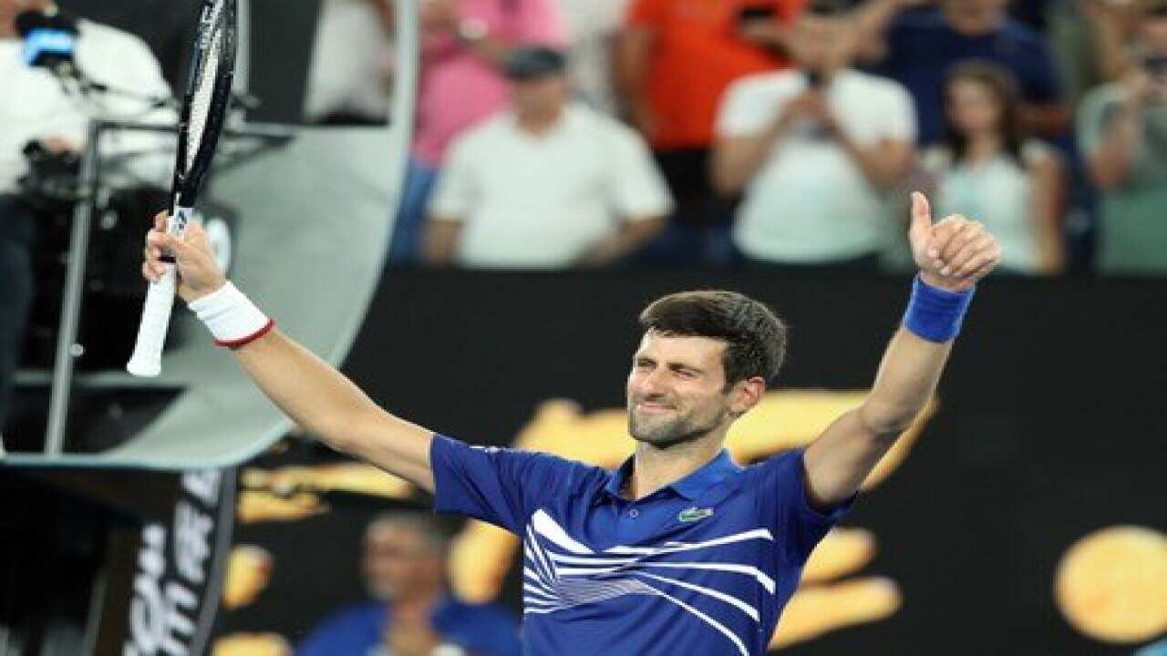 Djokovic dominates Tsonga re-match to reach third round
