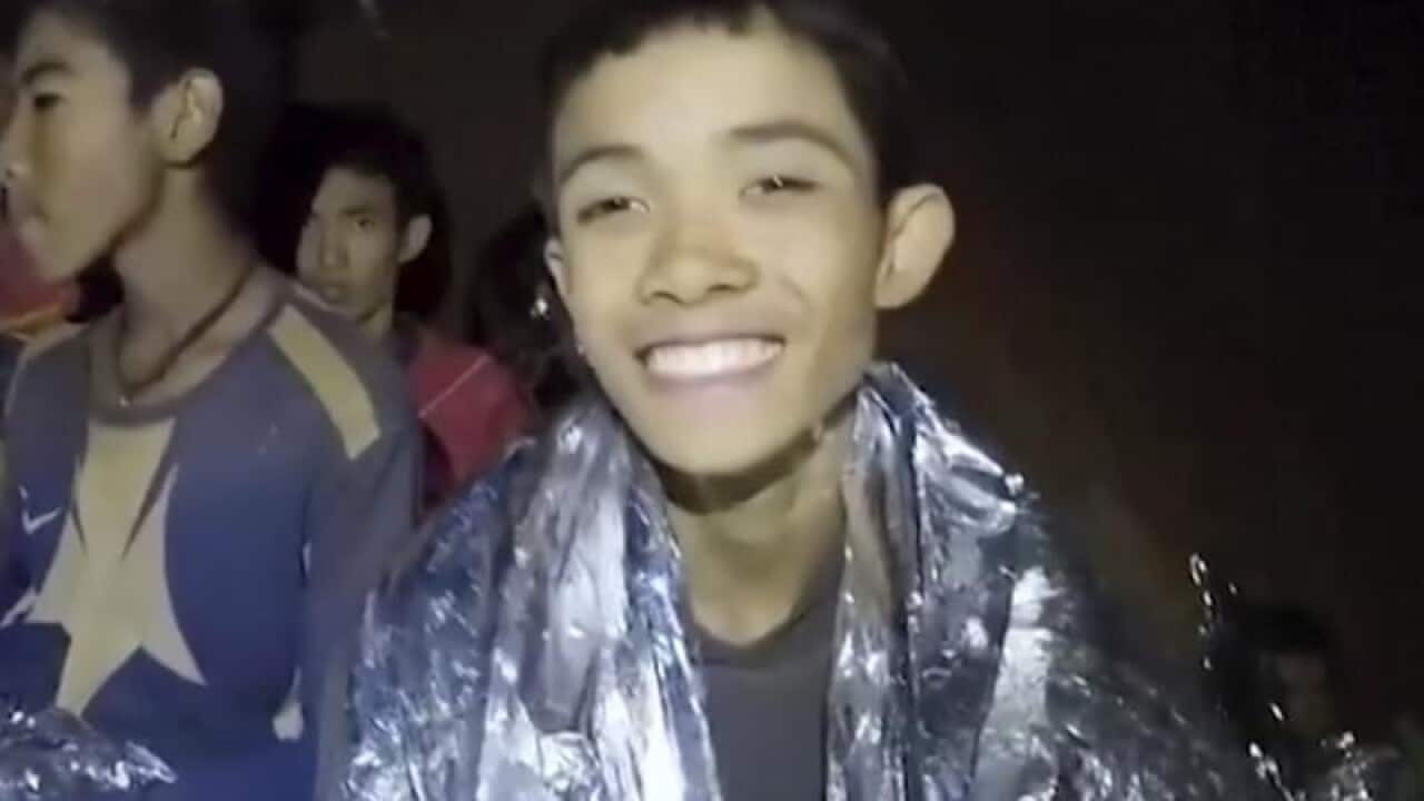 Thai soccer team in northern Thailand cave