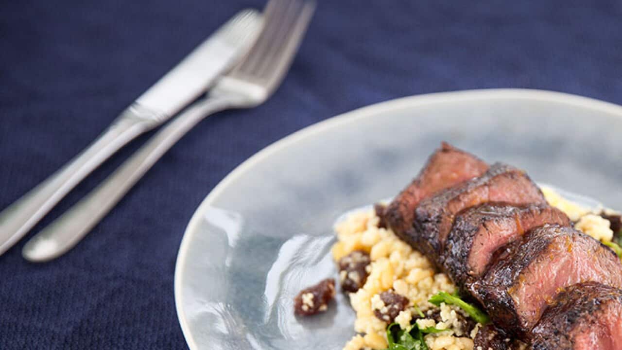 kangaroo with couscous