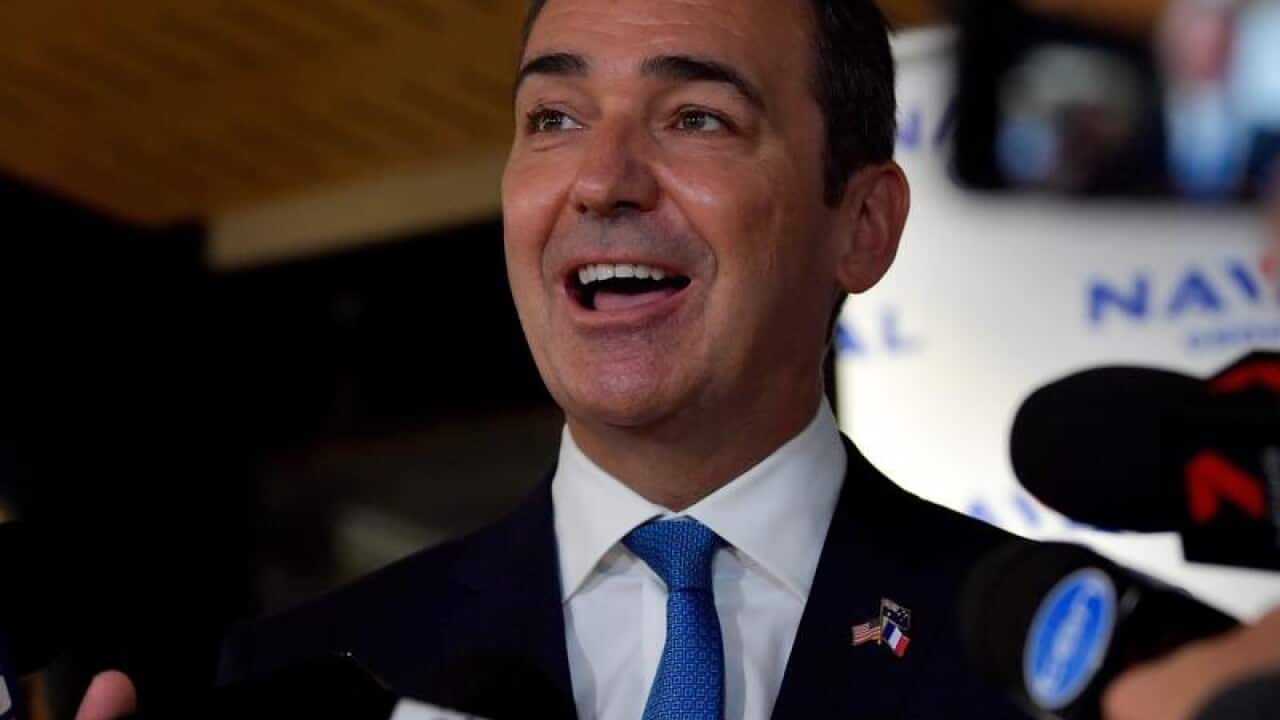 SA Premier Steven Marshall talks to press in Adelaide.