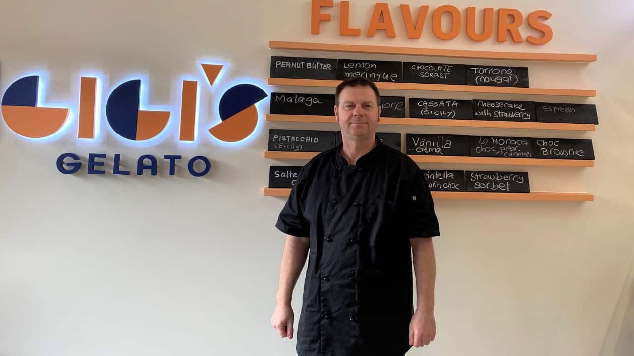 Gigi Pozzoli at Gigi's Gelato.