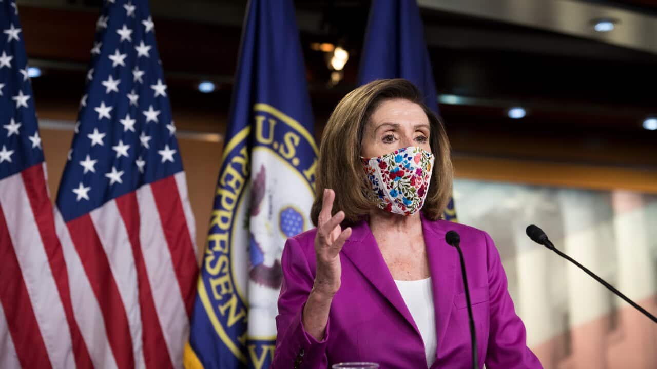 Speaker of the United States House of Representatives Nancy Pelosi.