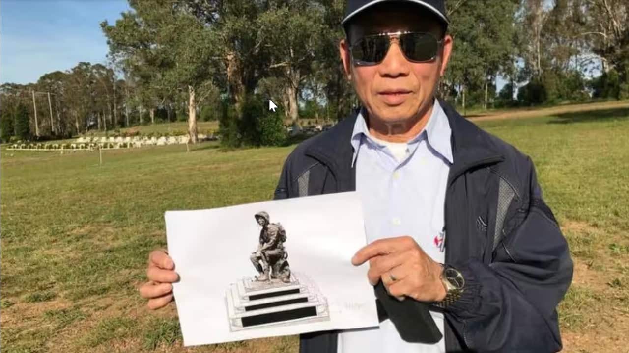 Ông Lâm Xuân, Chủ tịch Hội CQN QLVNCH tại NSW.png