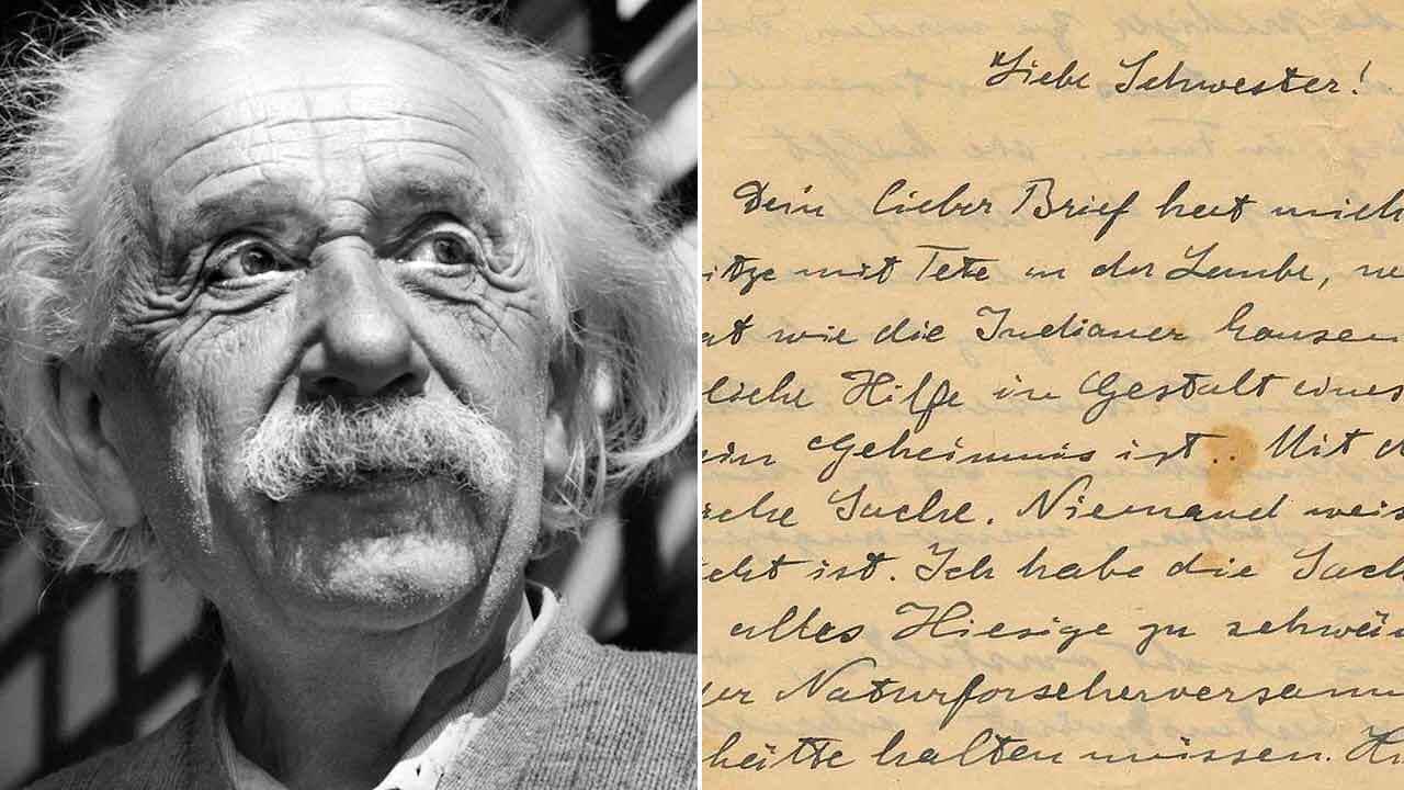 Albert Einstein wrote in a letter to his sister his fears over the rise of Nazism.