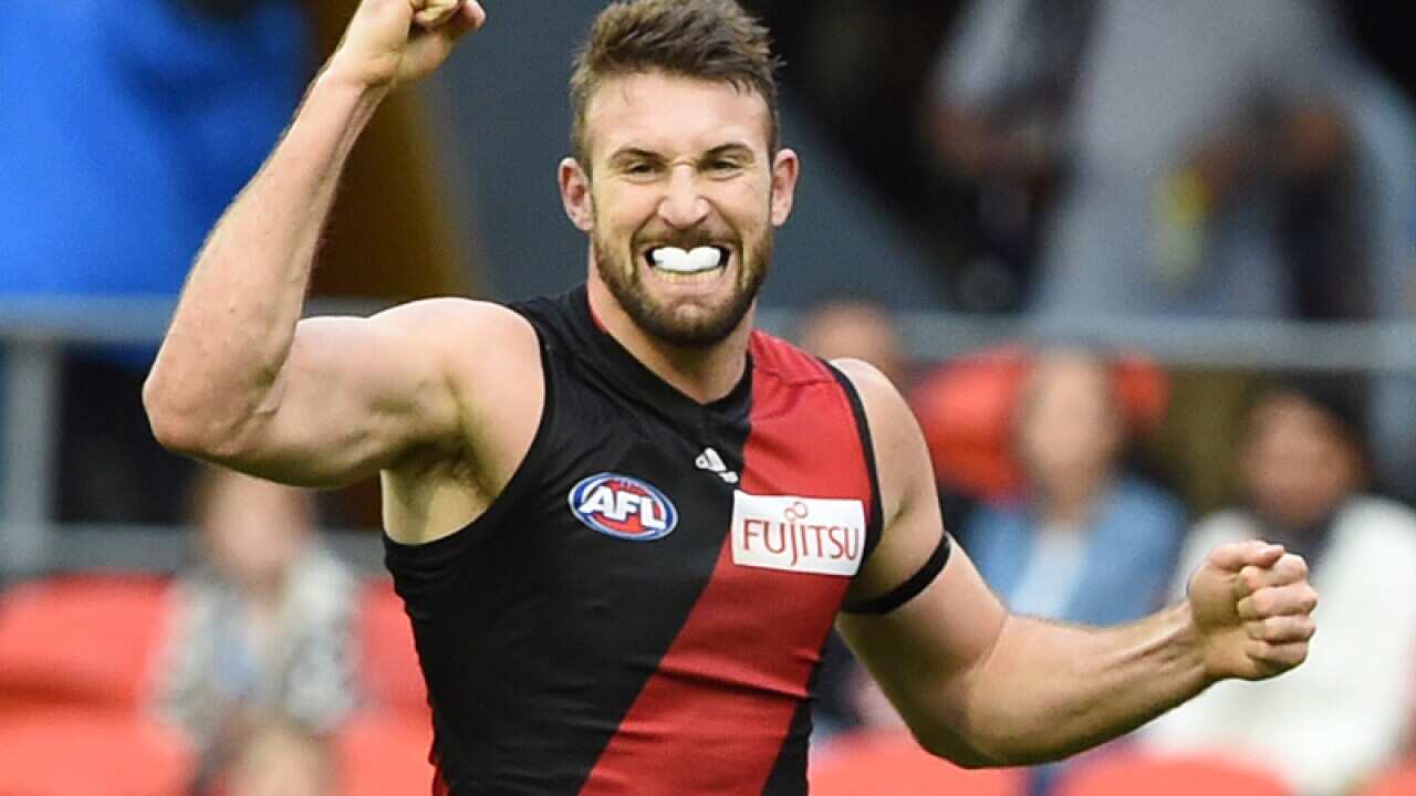 Essendon player Cale Hooker.
