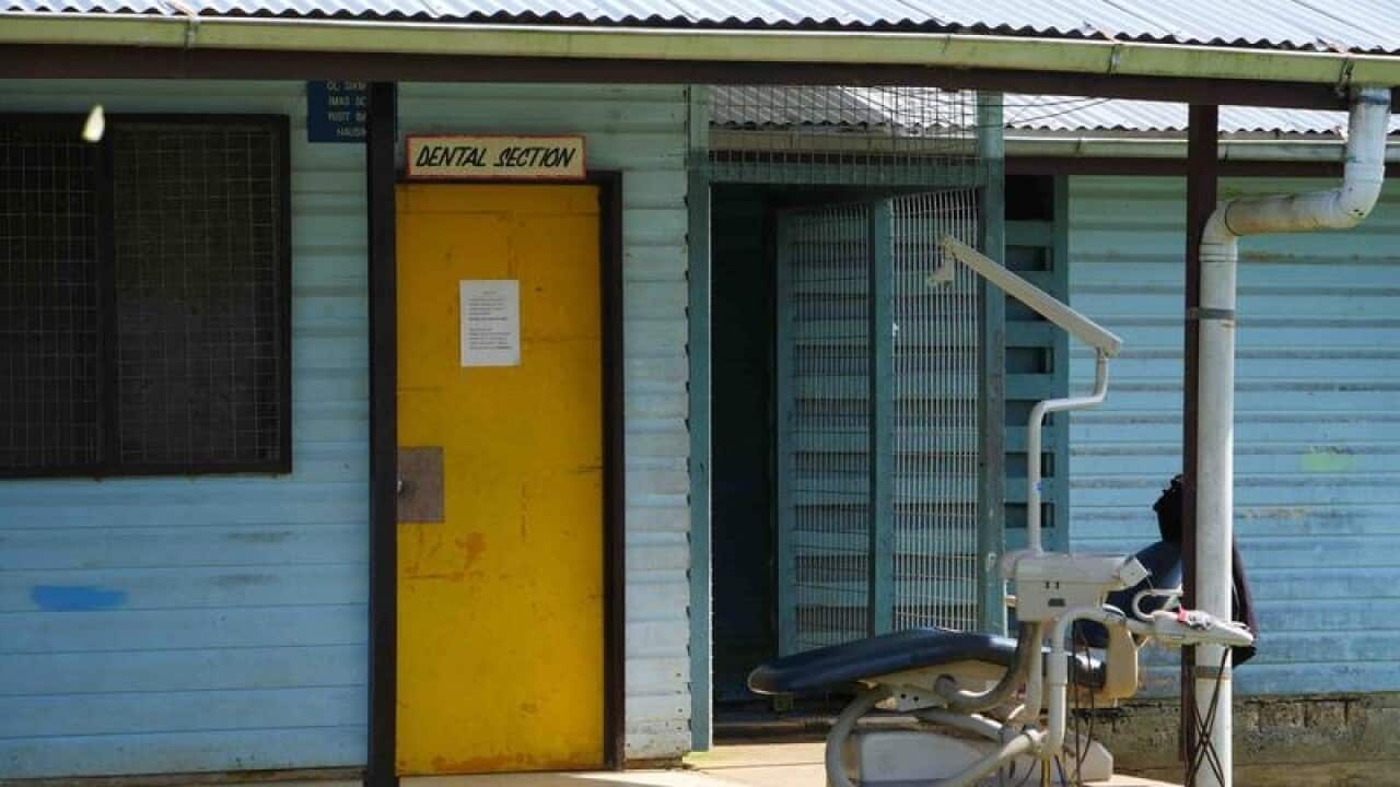 A view of the dental section of Manus Island detention centre.
