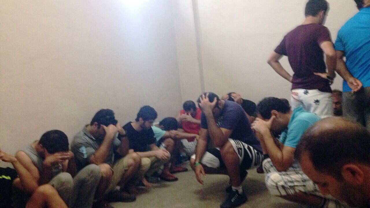 An asylum seeker protest on Nauru.