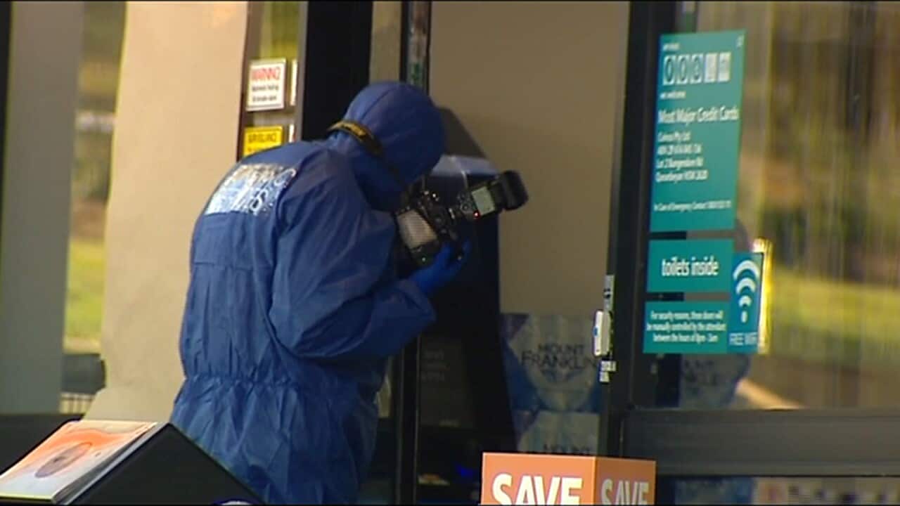 Police at the scene,