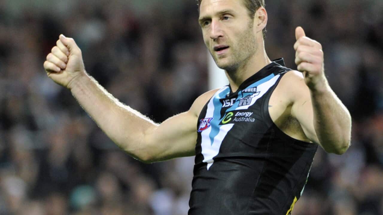 Jay Schulz of Port Adelaide Power