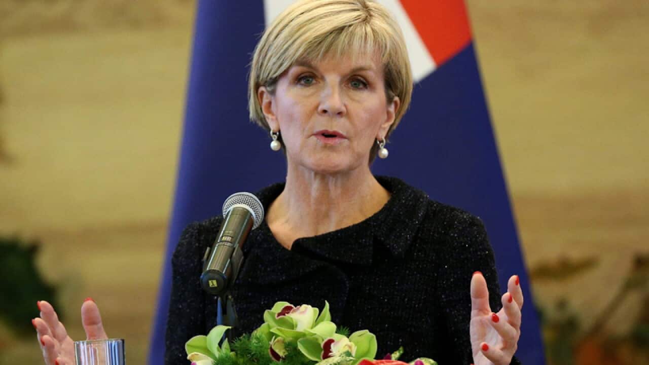Australian Foreign Minister Julie Bishop.