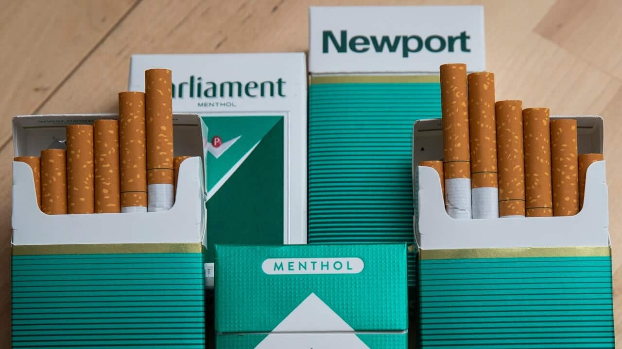 Packs of menthol cigarettes in New York